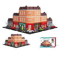 HKM-090451 Creative Urban Micro Landscape Parking Lot Toy Set with Diecast Car Vehicles