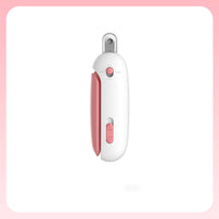 HKM-0905021 Cat Nail Scissors with Gravity Push Design in Blue and Pink