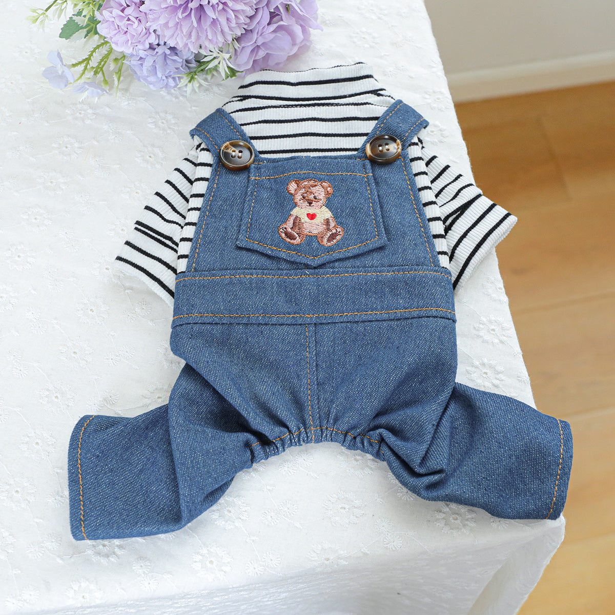 HKM-0905661 Cute Bear Bubble Overalls for Dogs - Various Sizes Available