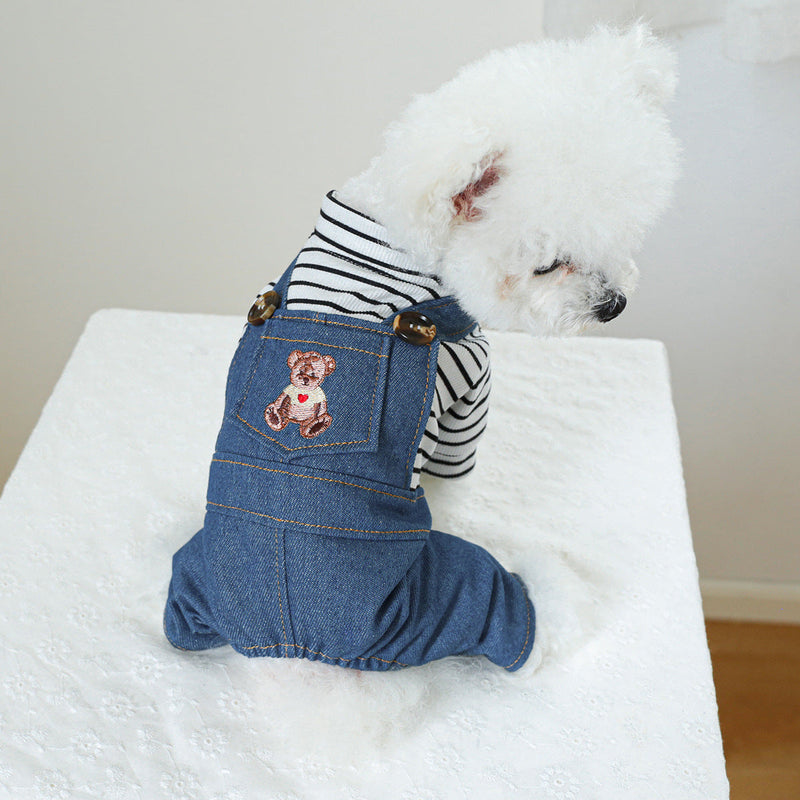 HKM-0905661 Cute Bear Bubble Overalls for Dogs - Various Sizes Available