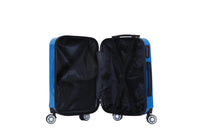 HKM-090579 Compact Hard Case Travel Luggage Set with Cosmetic Handbag and Small Suitcase, ABS Material, Model XHP121
