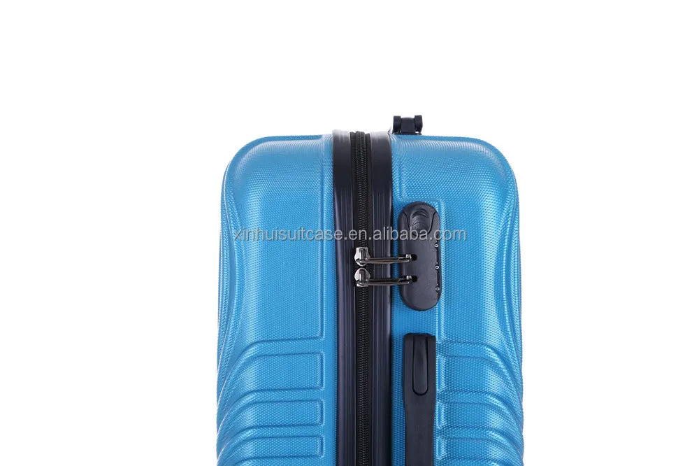 HKM-090579 Compact Hard Case Travel Luggage Set with Cosmetic Handbag and Small Suitcase, ABS Material, Model XHP121