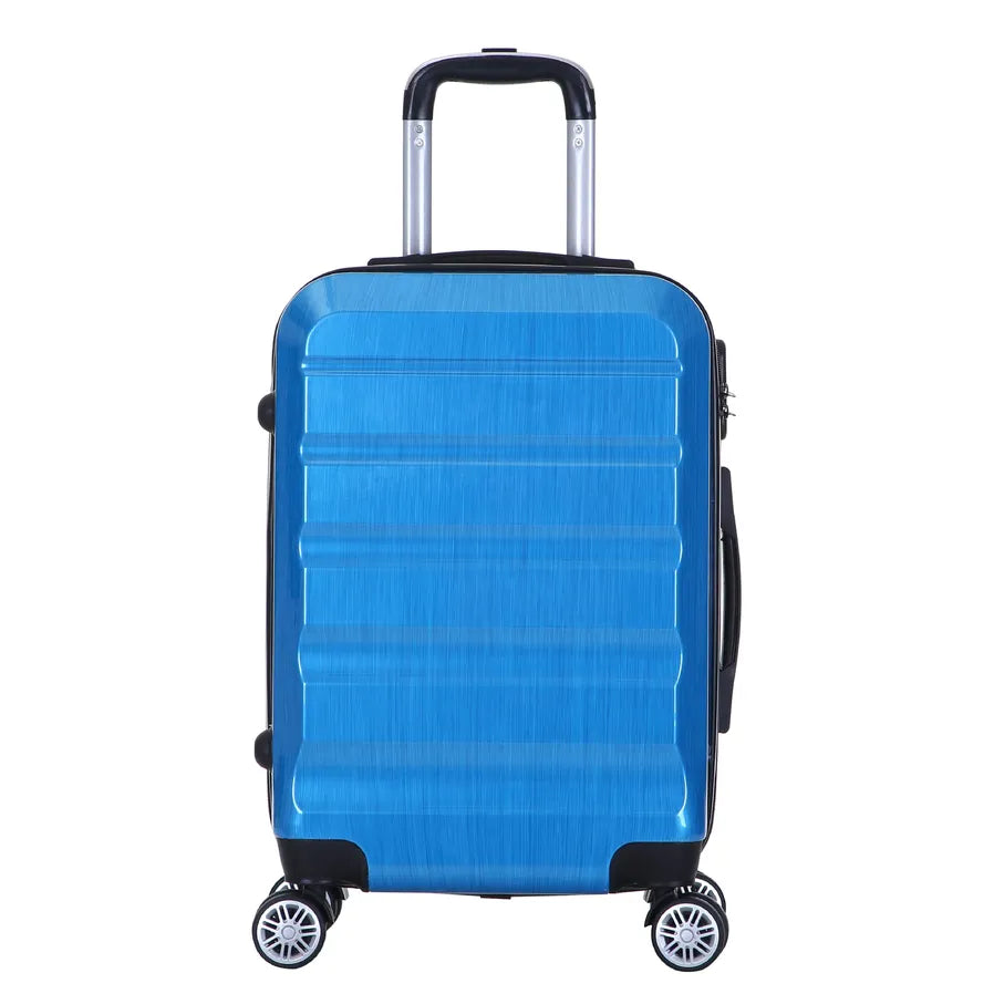 HKM-090579 Compact Hard Case Travel Luggage Set with Cosmetic Handbag and Small Suitcase, ABS Material, Model XHP121
