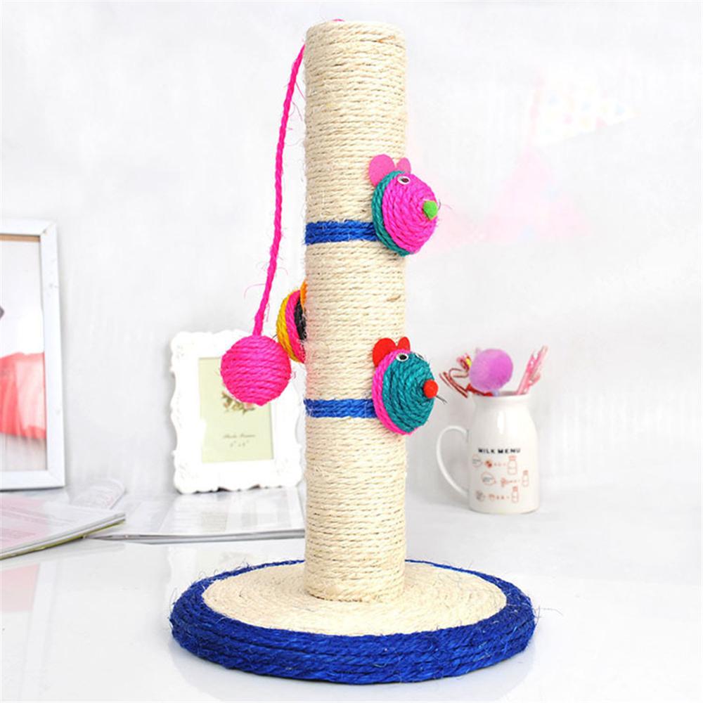 HKM-0907197 Sisal Cat Scratching Column with Round Base - Available in Trumpet and Large Sizes