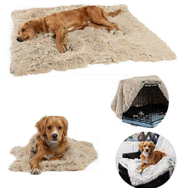 HKM-0908861 Soft Plush Pet Blanket for Dogs and Cats - Warm, Comfortable, Easy to Clean