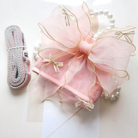 HKM-0909245 Bow Knot Pet Harness with Leash for Small Dogs and Cats - Available in Gray and Pink