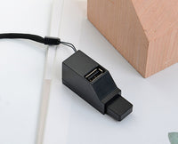 HKM-091027 Mini Portable USB Extension Hub with Custom Logo Printing and High-Speed Data Transfer (480-5 Gbps)