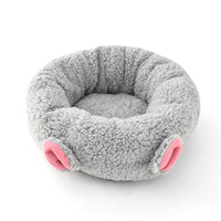 HKM-0911037 Lamb Wool Round Deep Sleep Pet Nest for Cats - Available in 3 Sizes