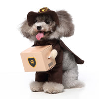 HKM-0911165 Funny Cartoon Dog Costume with Hat and Cloak for Halloween and Holiday Dress-Up