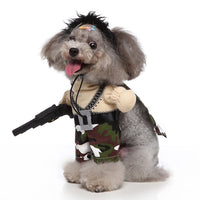 HKM-0911165 Funny Cartoon Dog Costume with Hat and Cloak for Halloween and Holiday Dress-Up