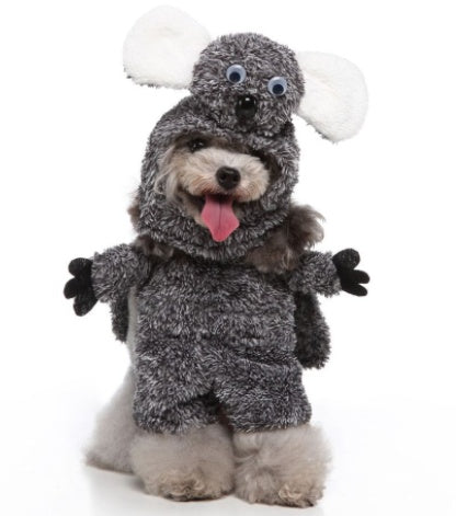 HKM-0911165 Funny Cartoon Dog Costume with Hat and Cloak for Halloween and Holiday Dress-Up