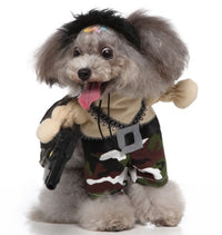 HKM-0911165 Funny Cartoon Dog Costume with Hat and Cloak for Halloween and Holiday Dress-Up