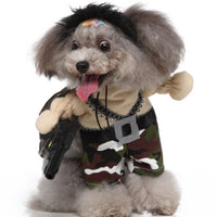HKM-0911165 Funny Cartoon Dog Costume with Hat and Cloak for Halloween and Holiday Dress-Up