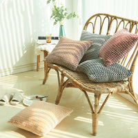 HKM-091155 Herringbone Double-Sided Plush Cushion for Car and Sofa - Black, Wine Red, Gray, Coffee, Milk Tea