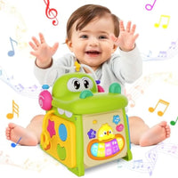HKM-091155 Multi-Functional Montessori Educational Crocodile Drum Toy for Babies and Toddlers