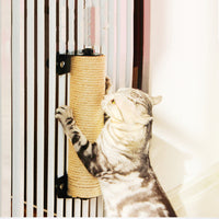 HKM-0912957 Wear-Resistant Sisal Cat Scratching Post for Cat Cages - 7x40cm & 9x35cm Options Available