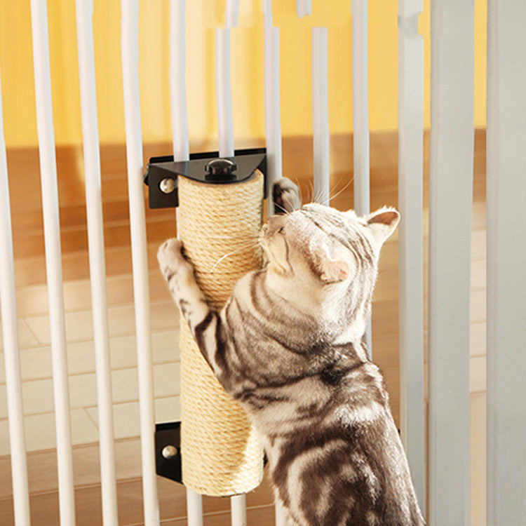 HKM-0912957 Wear-Resistant Sisal Cat Scratching Post for Cat Cages - 7x40cm & 9x35cm Options Available