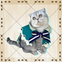 HKM-0913341 Venti Klee Cosplay Cloak with Cat Hat and Scarf - High-Definition Micro-Elastic Chiffon Costume