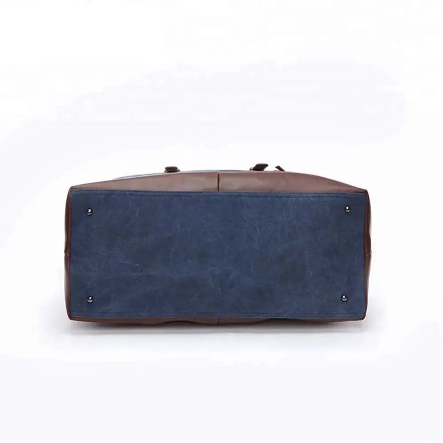 HKM-091411 Vintage Cotton Canvas Duffle Bag for Weekend Travel - Stylish and Practical Design