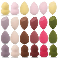 HKM-091411 Water Drop Shape Powder Puff for Smooth Makeup Application – Eco-Friendly Polyurethane Foundation Sponge – Single Pack
