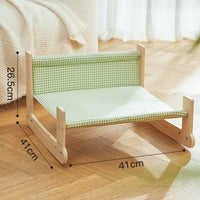 HKM-0914237 Elevated Cat Beach Chair Bed with Soft Cloth for Indoor and Outdoor Relaxation