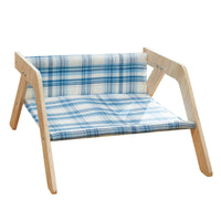 HKM-0914237 Elevated Cat Beach Chair Bed with Soft Cloth for Indoor and Outdoor Relaxation