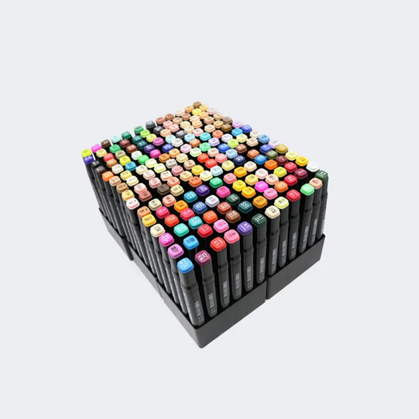HKM-091475 Dual Brush Art Markers Set for Manga Sketching and Drawing
