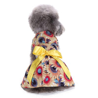 HKM-0915133 Polka Dot Summer Dress for Pets - Watermelon and Strawberry Skirt, Polyester Material, Various Sizes