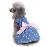 HKM-0915133 Polka Dot Summer Dress for Pets - Watermelon and Strawberry Skirt, Polyester Material, Various Sizes