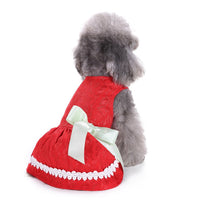 HKM-0915133 Polka Dot Summer Dress for Pets - Watermelon and Strawberry Skirt, Polyester Material, Various Sizes
