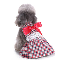 HKM-0915133 Polka Dot Summer Dress for Pets - Watermelon and Strawberry Skirt, Polyester Material, Various Sizes