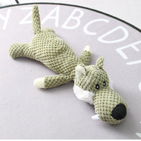HKM-0915389 Plush Cartoon Puppy Dog Toy for Small Dogs - Chew, Squeak, and Cuddle Companion