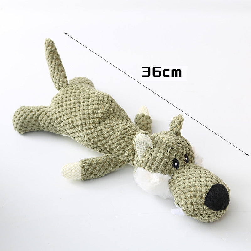 HKM-0915389 Plush Cartoon Puppy Dog Toy for Small Dogs - Chew, Squeak, and Cuddle Companion