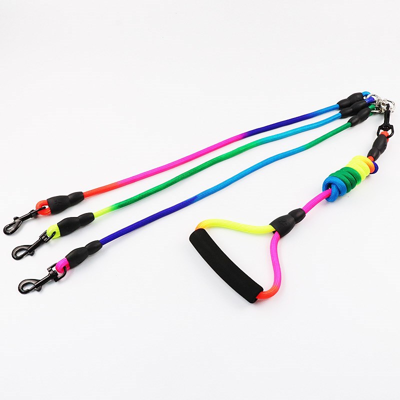 HKM-0916541 Triple Dog Leash for All Sizes - Suitable for XS to L (Up to 60 kg)