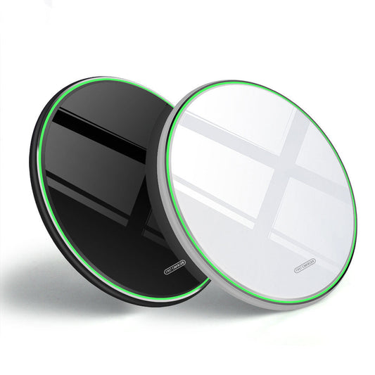 HKM-091731 Aluminum Alloy Qi Wireless Charger with Micro USB Cable - 10W/7.5W/5W Output