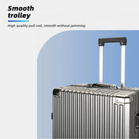 HKM-091731 Custom Aluminium Travel Luggage in 20, 24, 28 Inch Sizes with PC Spinner Wheels