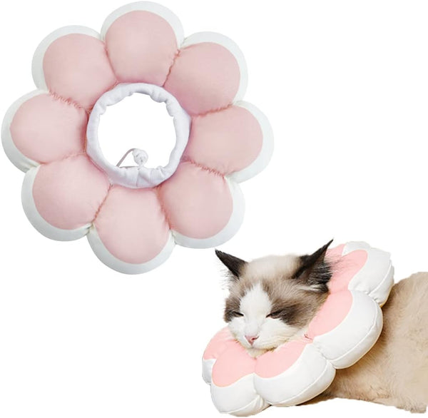 HKM-0919997 Soft Breathable Recovery Cone for Cats and Puppies - Easy-to-Clean E-Collar for Post-Surgery Care