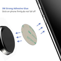 HKM-092051 Magnetic Mobile Phone Bracket Iron Sheet - Matte Silver & Black Options
