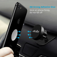 HKM-092051 Magnetic Mobile Phone Bracket Iron Sheet - Matte Silver & Black Options