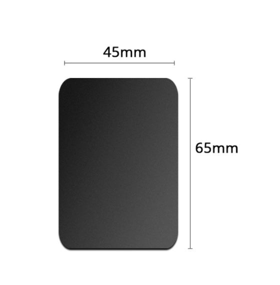 HKM-092051 Magnetic Mobile Phone Bracket Iron Sheet - Matte Silver & Black Options