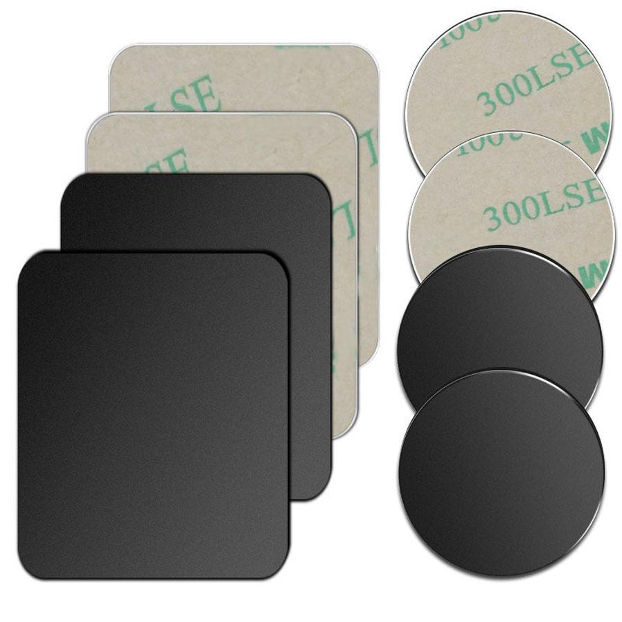 HKM-092051 Magnetic Mobile Phone Bracket Iron Sheet - Matte Silver & Black Options