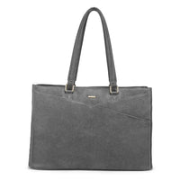 HKM-092051 Waterproof PU Leather Laptop Tote Bag for Women - 15.6 Inch Business Briefcase