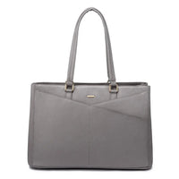HKM-092051 Waterproof PU Leather Laptop Tote Bag for Women - 15.6 Inch Business Briefcase