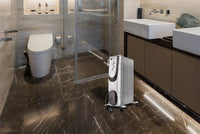 HKM-092115 Portable Oil-Filled Radiator Heater with Adjustable Thermostat and Safety Features