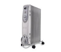 HKM-092115 Portable Oil-Filled Radiator Heater with Adjustable Thermostat and Safety Features
