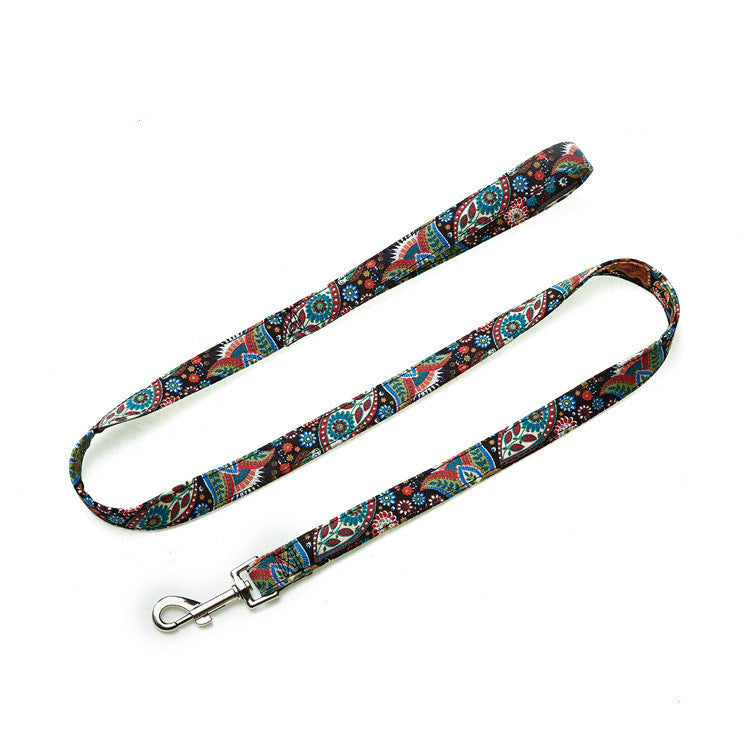 HKM-0922301 Ethnic Bohemian Traction Belt with Colorful Design
