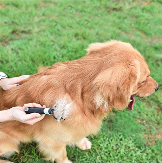HKM-0924093 All-in-One Pet Dematting Comb with Stainless Steel Teeth and Double-Sided Design for Effective Grooming