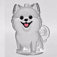 HKM-0924349 Transparent Fur Storage Box for Puppies - Decorative Keepsake Dust-Proof Ornament