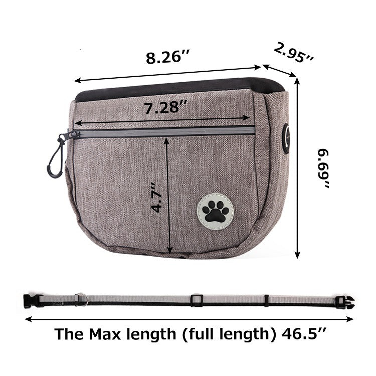 HKM-0924733 All-Purpose Outdoor Dog Training Waist Bag with Snack Compartment and Accessories