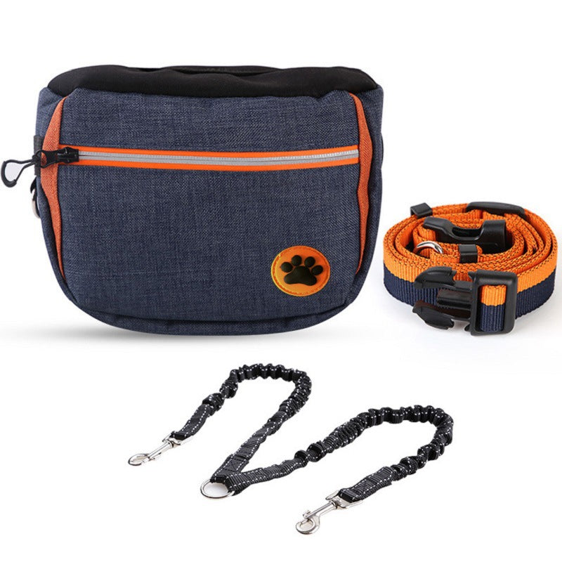 HKM-0924733 All-Purpose Outdoor Dog Training Waist Bag with Snack Compartment and Accessories